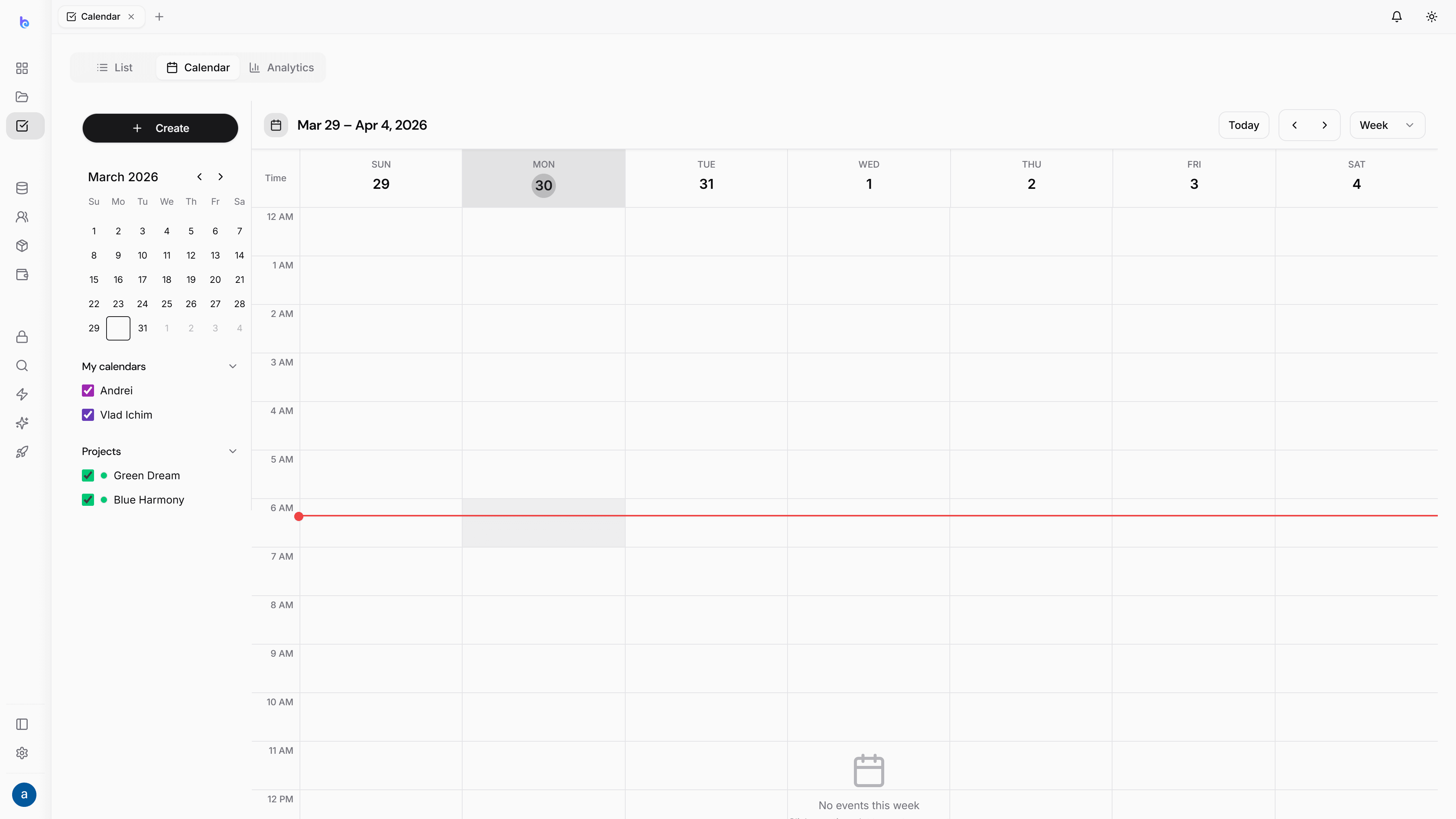 Calendar — light